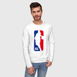Лонгслив хлопковый мужской NBA Kobe Bryant, цвет: белый — фото 2