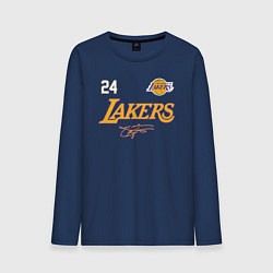 Лонгслив хлопковый мужской KOBE BRYANT АВТОГРАФ, цвет: тёмно-синий