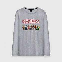 Лонгслив хлопковый мужской ROBLOX, цвет: меланж