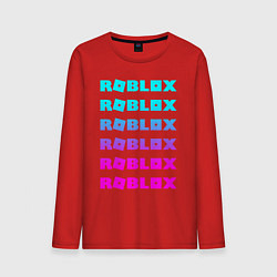Лонгслив хлопковый мужской ROBLOX, цвет: красный