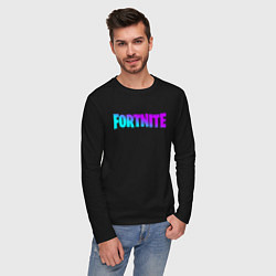 Лонгслив хлопковый мужской FORTNITE 2, цвет: черный — фото 2