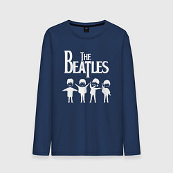 Лонгслив хлопковый мужской Beatles, цвет: тёмно-синий