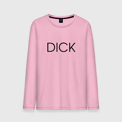 Лонгслив хлопковый мужской DICK, цвет: светло-розовый