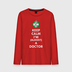 Мужской лонгслив Keep calm I??m a doctor