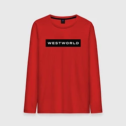 Лонгслив хлопковый мужской Westworld, цвет: красный