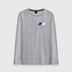 Лонгслив хлопковый мужской BMW M LOGO 2020, цвет: меланж
