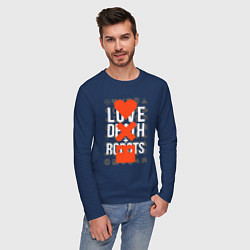 Лонгслив хлопковый мужской LOVE DEATH ROBOTS LDR, цвет: тёмно-синий — фото 2