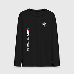 Лонгслив хлопковый мужской BMW M PERFORMANCE 2020 цвета черный — фото 1