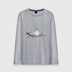 Лонгслив хлопковый мужской Тоторо, цвет: меланж