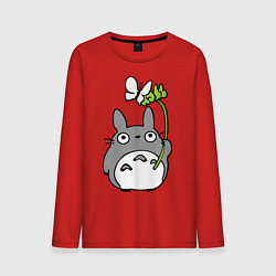 Мужской лонгслив Totoro и бабочка