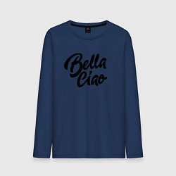 Лонгслив хлопковый мужской Bella Ciao, цвет: тёмно-синий