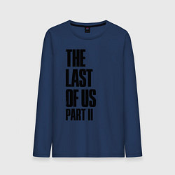 Лонгслив хлопковый мужской The Last Of Us PART 2 цвета тёмно-синий — фото 1