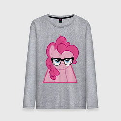 Лонгслив хлопковый мужской Pinky Pie hipster, цвет: меланж