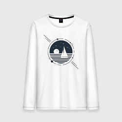 Лонгслив хлопковый мужской Парус, цвет: белый