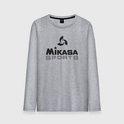 Лонгслив хлопковый мужской MIKASA SPORTS, цвет: меланж