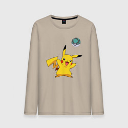 Мужской лонгслив Pokemon pikachu 1