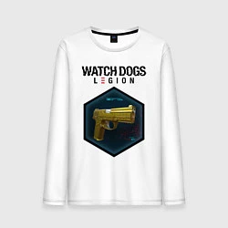 Лонгслив хлопковый мужской Watch Dogs Legion, цвет: белый