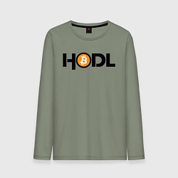 Мужской лонгслив HODL Bitcoin