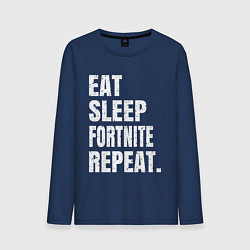 Мужской лонгслив EAT SLEEP FORTNITE REPEAT