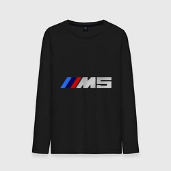 Лонгслив хлопковый мужской BMW M5, цвет: черный