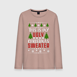 Мужской лонгслив My ugly christmas sweater