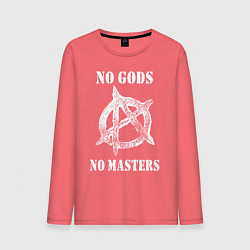 Мужской лонгслив NO GODS NO MASTERS