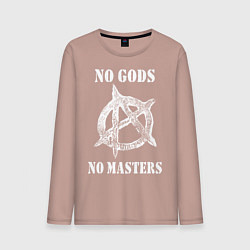 Мужской лонгслив NO GODS NO MASTERS