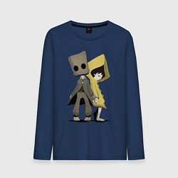 Лонгслив хлопковый мужской Little Nightmares, цвет: тёмно-синий