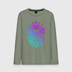 Лонгслив хлопковый мужской HOLLOW KNIGHT ХОЛЛОУ НАЙТ, цвет: авокадо