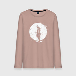 Лонгслив хлопковый мужской САМУРАИ SAMURAI, цвет: пыльно-розовый