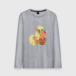 Лонгслив хлопковый мужской Applejack, цвет: меланж
