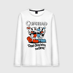 Мужской лонгслив Cuphead, Dont deal with devil