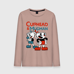 Мужской лонгслив Cuphead & Mugman