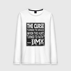 Лонгслив хлопковый мужской DMX - The Curse, цвет: белый