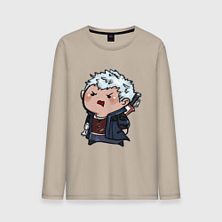 Лонгслив хлопковый мужской Baby Nero, цвет: миндальный