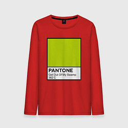 Лонгслив хлопковый мужской Shrek: Pantone Color, цвет: красный