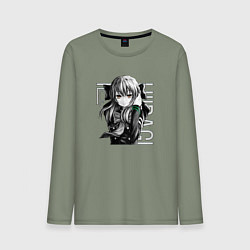 Лонгслив хлопковый мужской Шиноа Хираги Последний Серафи, цвет: авокадо