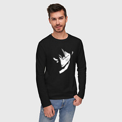 Лонгслив хлопковый мужской Луффи из аниме One Piece, цвет: черный — фото 2