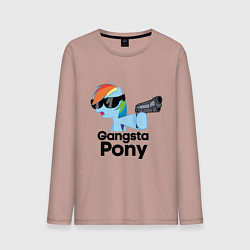 Мужской лонгслив Gangsta pony