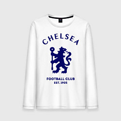 Лонгслив хлопковый мужской Chelsea Est. 1905, цвет: белый