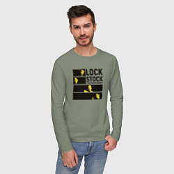Лонгслив хлопковый мужской Lock, Stock and Two Smoking Barrels 1998, цвет: авокадо — фото 2