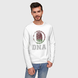 Лонгслив хлопковый мужской Беларусь в ДНК, цвет: белый — фото 2