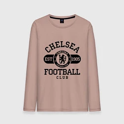 Лонгслив хлопковый мужской Chelsea Football Club, цвет: пыльно-розовый