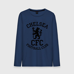 Лонгслив хлопковый мужской Chelsea CFC, цвет: тёмно-синий