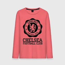 Лонгслив хлопковый мужской Chelsea FC: Emblem, цвет: коралловый