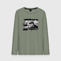 Лонгслив хлопковый мужской Большой куш: Ави Деновиц, цвет: авокадо