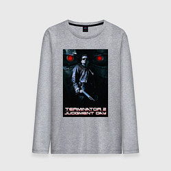 Лонгслив хлопковый мужской Terminator JD, цвет: меланж