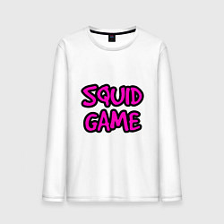 Лонгслив хлопковый мужской Squid Game Pinker, цвет: белый