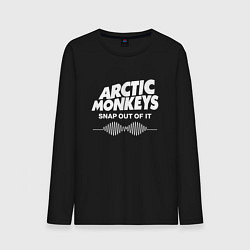 Лонгслив хлопковый мужской Arctic Monkeys, группа, цвет: черный