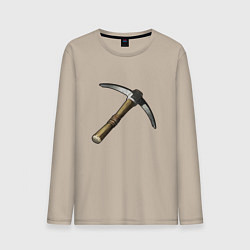 Лонгслив хлопковый мужской Кирка из Раста, цвет: миндальный